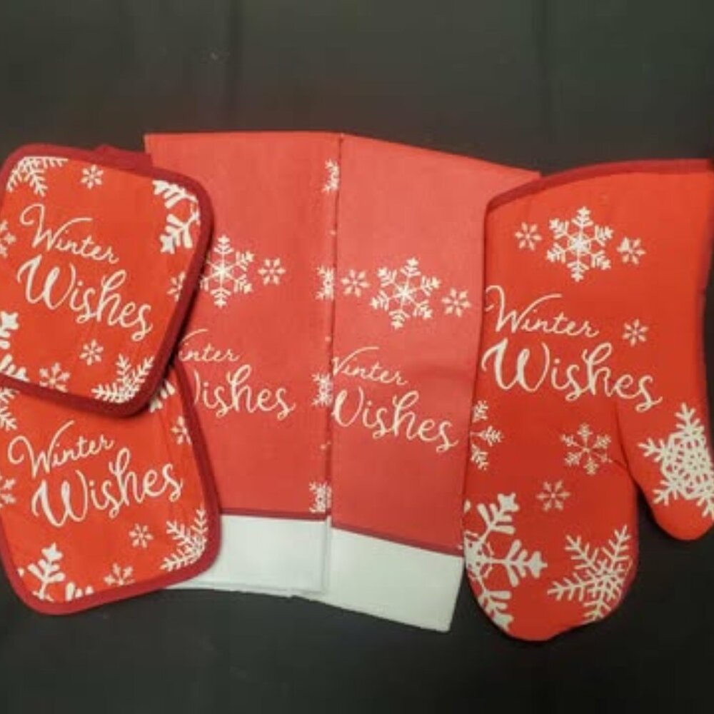 Christmas Hanging Towel - 5 piece set